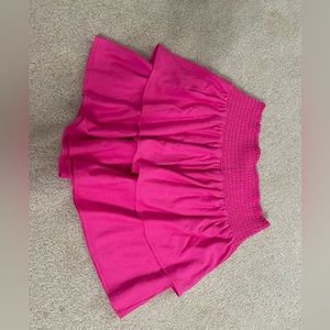 Hot pink skirt